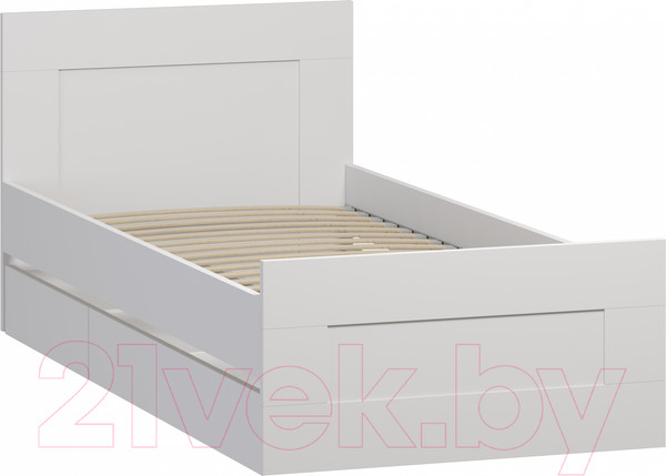Изображение товара Односпальная кровать Mio Tesoro Сириус 80x200 2.02.04.160.1 (белый)