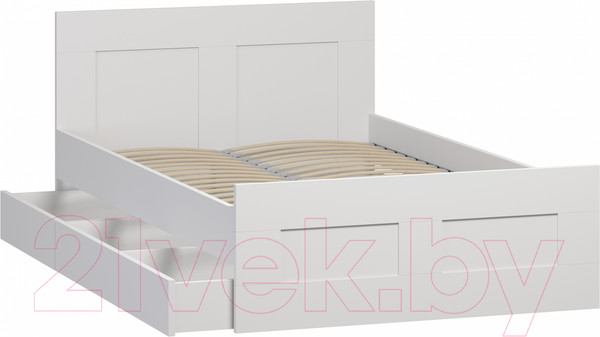 Изображение товара Полуторная кровать Mio Tesoro Сириус 140x200 2.02.04.190.1 (белый)