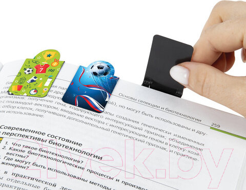 Изображение товара Набор закладок Brauberg Football / 113161 (6шт)