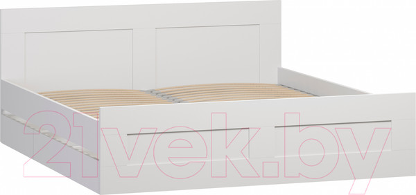 Изображение товара Двуспальная кровать Mio Tesoro Сириус 180x200 2.02.04.210.1 (белый)