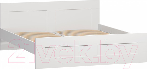 Изображение товара Двуспальная кровать Mio Tesoro Сириус 180x200 2.02.04.210.1 (белый)