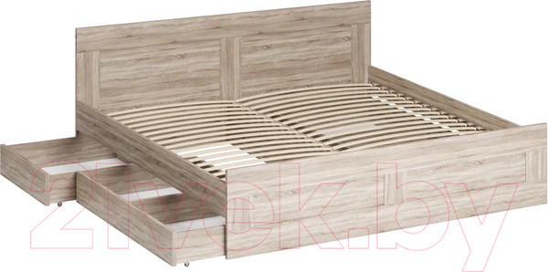 Изображение товара Двуспальная кровать Mio Tesoro Сириус 200x200 2.02.04.220.3 (сонома)