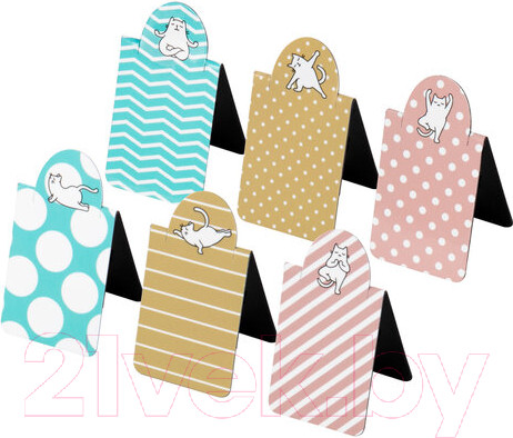 Изображение товара Набор закладок Brauberg Cat Yoga / 113162 (6шт)