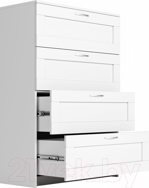 Изображение товара Комод Mio Tesoro Сириус 4 ящика 2.02.02.060.1 (белый)