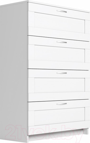 Изображение товара Комод Mio Tesoro Сириус 4 ящика 2.02.02.060.1 (белый)