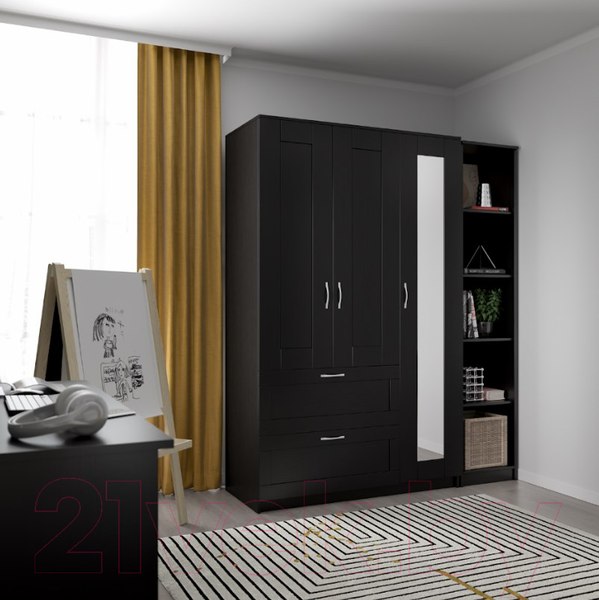 Изображение товара Стеллаж Mio Tesoro Сириус 39x190 2.02.07.150.5 (дуб венге)