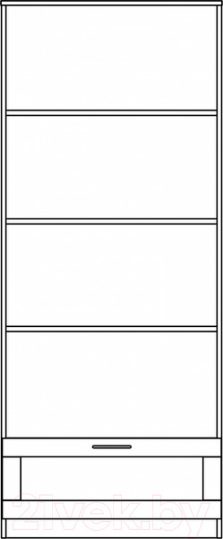 Изображение товара Стеллаж Mio Tesoro Сириус 1 ящик 78x190 2.02.07.100.3 (сонома)