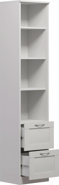 Изображение товара Стеллаж Mio Tesoro Сириус 2 ящика 39x190 2.02.07.140.1 (белый)