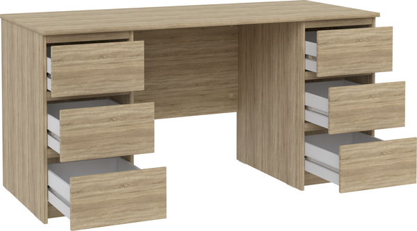 Изображение товара Письменный стол Mio Tesoro Кастор 6 ящиков 151x65 2.03.06.040.3 (дуб сонома)