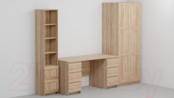 Изображение товара Письменный стол Mio Tesoro Кастор 6 ящиков 151x65 2.03.06.040.3 (дуб сонома)