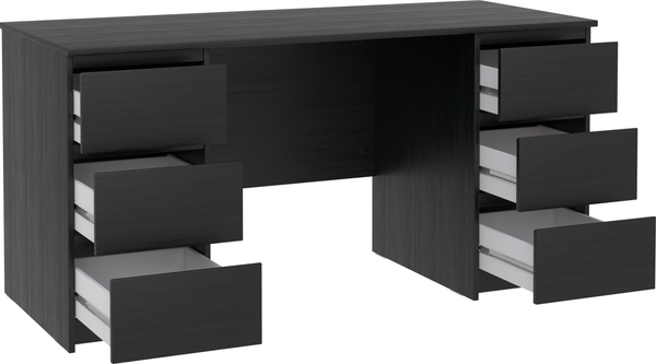 Изображение товара Письменный стол Mio Tesoro Кастор 6 ящиков 151x65 2.03.06.040.5 (дуб венге)