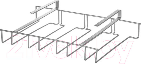 Изображение товара Держатель бокалов на рейлинг El Casa 240119 (серебристый)