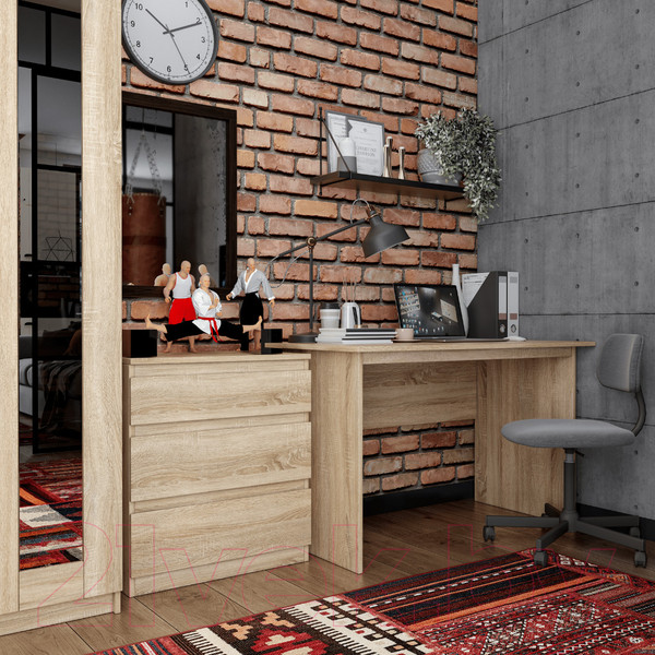 Изображение товара Комод Mio Tesoro Кастор 3 ящика 2.03.02.060.3 (сонома)