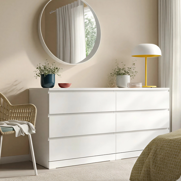 Изображение товара Комод Mio Tesoro Кастор 6 ящиков 2.03.02.080.1 (белый)