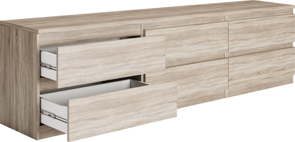 Изображение товара Тумба Mio Tesoro Кастор 6 ящиков 2.03.03.110.3 (дуб сонома)