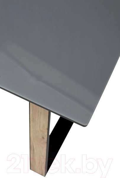 Изображение товара Обеденный стол M-City Франк 160 / 480M04465 (графит/дуб галифакс черный)