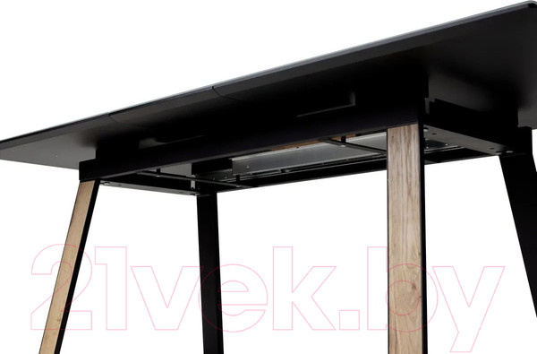 Изображение товара Обеденный стол M-City Франк 160 / 480M04465 (графит/дуб галифакс черный)