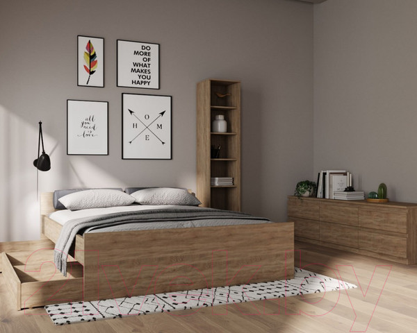 Изображение товара Ящик под кровать Mio Tesoro Орион выкатной 140 2.01.09.130.3 (дуб сонома)