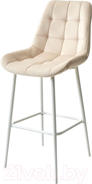 Изображение товара Стул барный M-City Хофман / 688M04885 (H-06 бежевый велюр/белый)