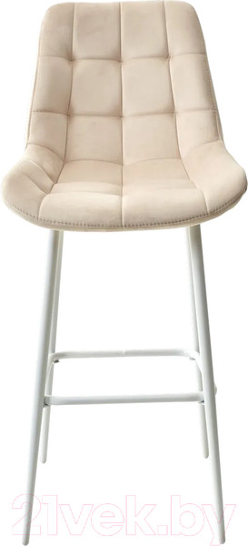 Изображение товара Стул барный M-City Хофман / 688M04885 (H-06 бежевый велюр/белый)