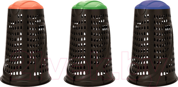 Изображение товара Контейнер для мусора Vario 110л (черный/зеленый)