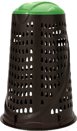 Изображение товара Контейнер для мусора Vario 110л (черный/зеленый)