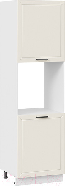 Изображение товара Шкаф-пенал кухонный ТриЯ Лорас 1П6 (белый/холст брюле)