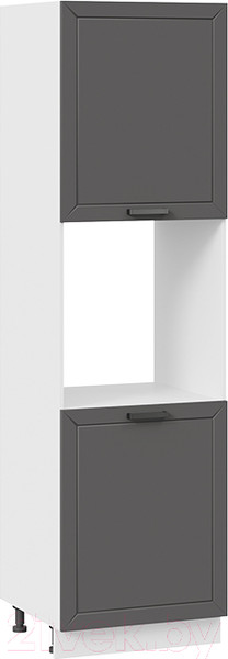 Изображение товара Шкаф-пенал кухонный ТриЯ Лорас 1П6 (белый/холст вулкан)