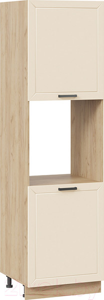 Изображение товара Шкаф-пенал кухонный ТриЯ Лорас 1П6 (дуб крафт золотой/холст брюле)