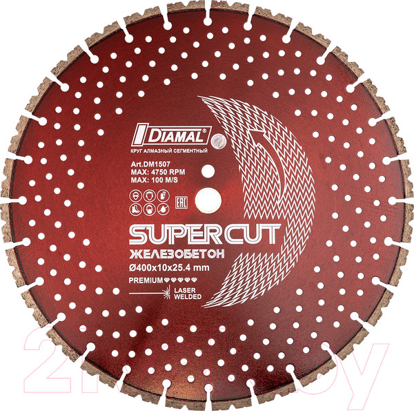 Изображение товара Отрезной диск алмазный Diamal DM1507
