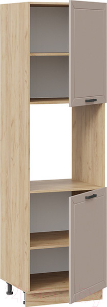 Изображение товара Шкаф-пенал кухонный ТриЯ Лорас 1П6 (дуб крафт золотой/холст латте)