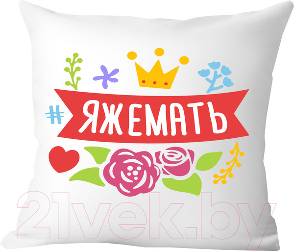 Изображение товара Подушка декоративная Print Style Яжемать / 40x40plat85