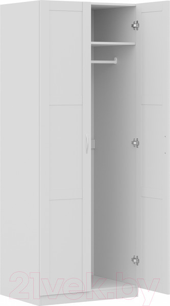 Изображение товара Шкаф Mio Tesoro Пегас 2-х створчатый 2.04.01.080.1 (белый)