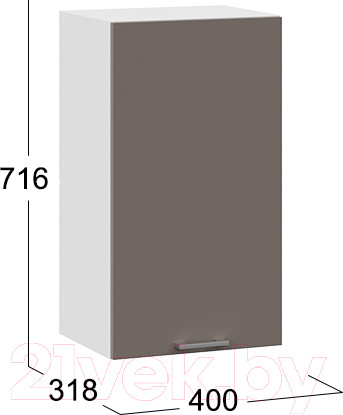 Изображение товара Шкаф навесной для кухни ТриЯ Габриэлла 1В4 (белый/муссон)