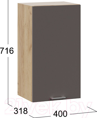 Изображение товара Шкаф навесной для кухни ТриЯ Габриэлла 1В4 (дуб крафт золотой/муссон)