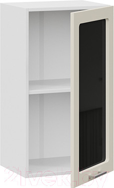 Изображение товара Шкаф навесной для кухни ТриЯ Габриэлла 1В4С (белый/кремовый)