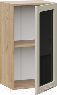 Изображение товара Шкаф навесной для кухни ТриЯ Габриэлла 1В4С (дуб крафт золотой/кремовый)