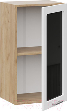 Изображение товара Шкаф навесной для кухни ТриЯ Габриэлла 1В4С (дуб крафт золотой/сноу)