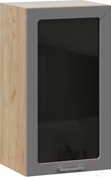 Изображение товара Шкаф навесной для кухни ТриЯ Габриэлла 1В4С (дуб крафт золотой/титан)