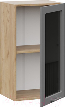 Изображение товара Шкаф навесной для кухни ТриЯ Габриэлла 1В4С (дуб крафт золотой/титан)