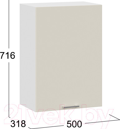 Изображение товара Шкаф навесной для кухни ТриЯ Габриэлла 1В5 (белый/крем)