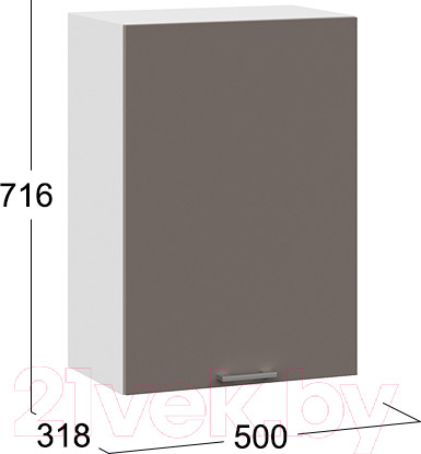 Изображение товара Шкаф навесной для кухни ТриЯ Габриэлла 1В5 (белый/муссон)