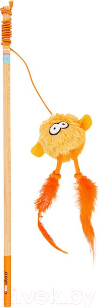 Изображение товара Игрушка для кошек EBI Удочка дразнилка Jumpy / 408/441305 (оранжевый)