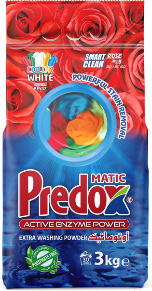 Изображение товара Стиральный порошок Predox Роза (3кг)