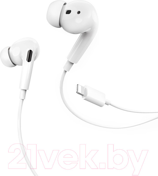 Изображение товара Наушники-гарнитура Hoco M1 EarPods Pro Lightning (белый)