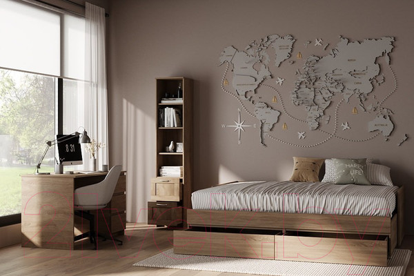 Изображение товара Письменный стол Mio Tesoro Кастор 3 ящика 116x65 2.03.06.090.3 (дуб сонома)