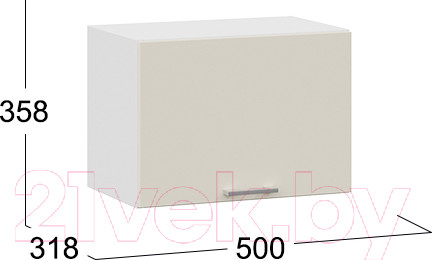 Изображение товара Шкаф под вытяжку ТриЯ Габриэлла 1В5Г (белый/крем)