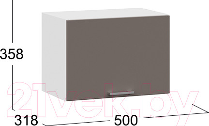 Изображение товара Шкаф под вытяжку ТриЯ Габриэлла 1В5Г (белый/муссон)