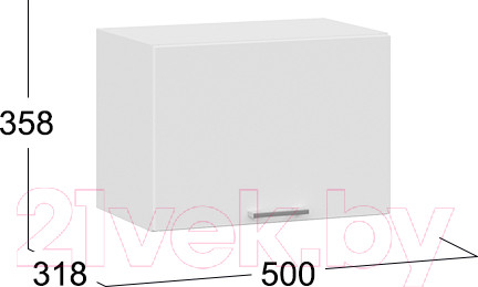 Изображение товара Шкаф под вытяжку ТриЯ Габриэлла 1В5Г (белый/сноу)