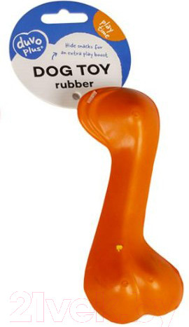 Изображение товара Игрушка для собак Duvo Plus Кость Бейли / 10458 (оранжевый)